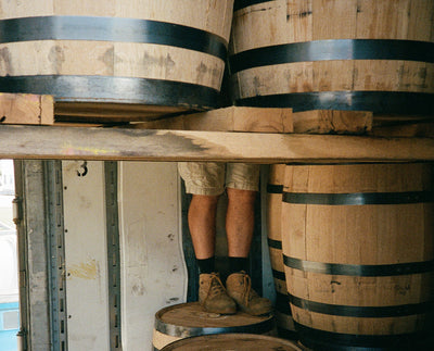 Our rack houses have the capacity to age over 100,000 barrels worth of whiskey.