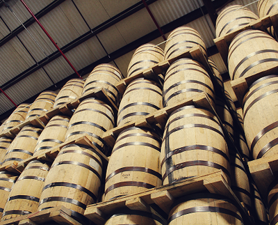 Enough room for over 100,000 barrels of whiskey.